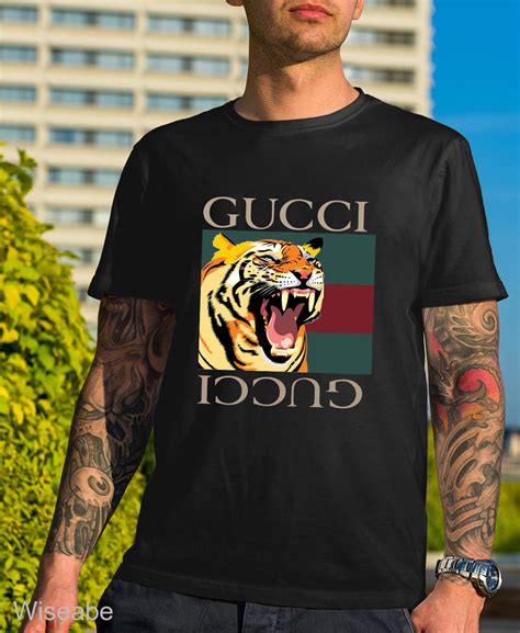 gucci tiger shirt replica|authentic gucci clothing tags.